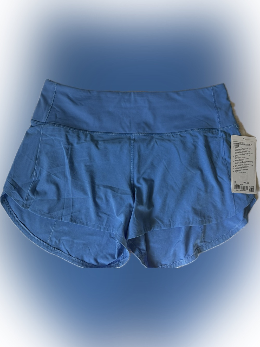 lululemon athletica Speed Up Lined 4” Light Blue High-Waist Athletic Shorts - Picture 2 of 3